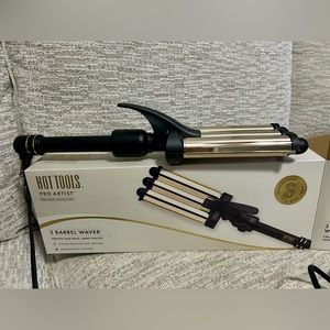 Hot Tools Pro Artist 24K Gold Three Barrel Waver
